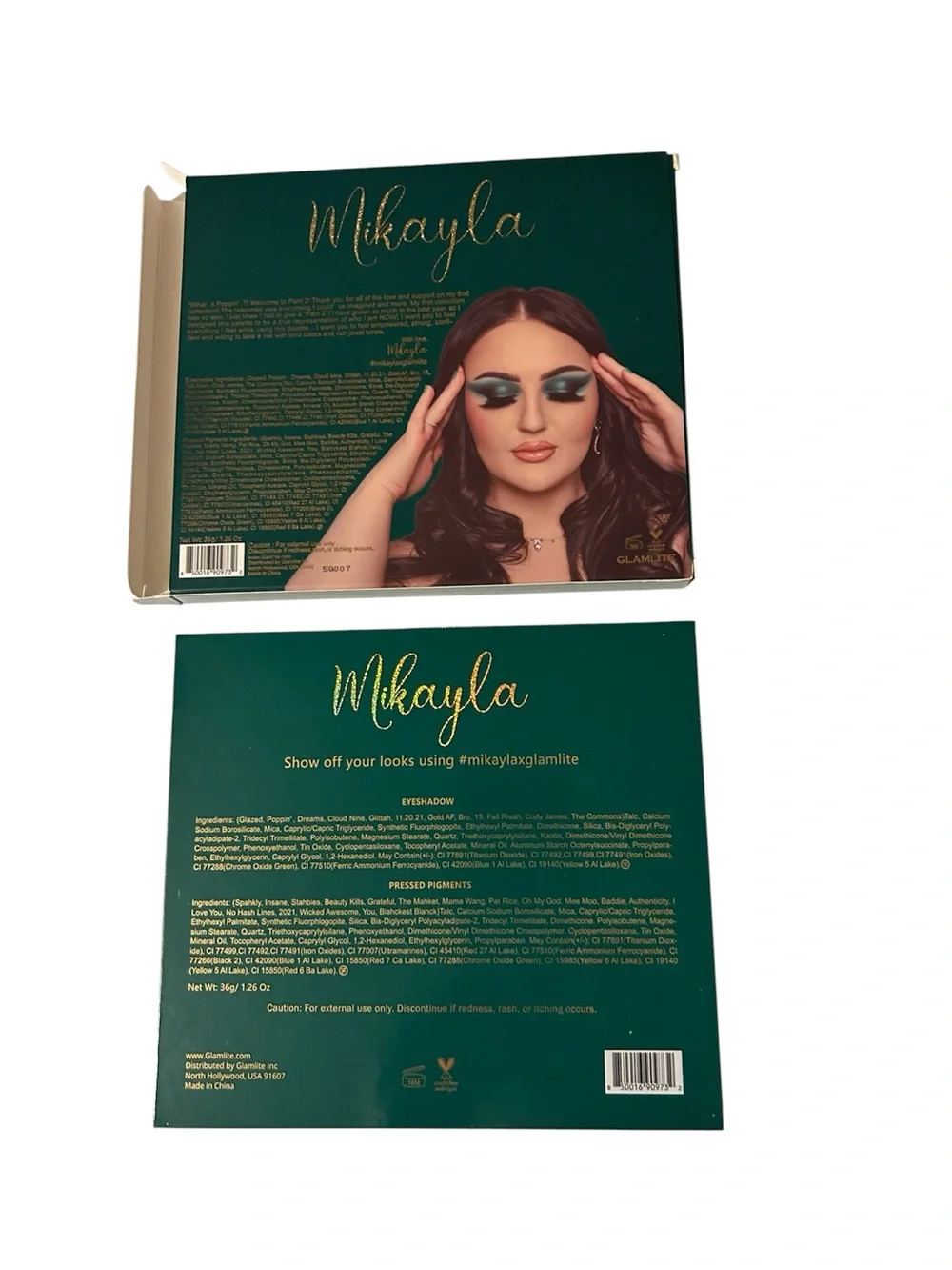 Glamlite x Mikayla Paht Two Eyeshadow Palette